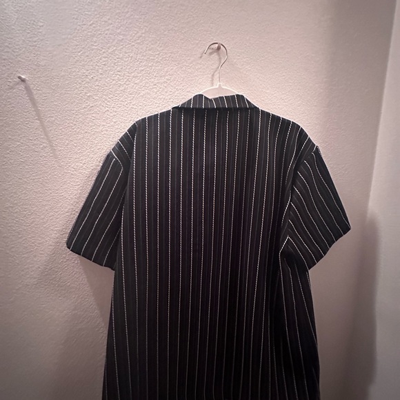 Black striped men’s button up - Picture 2 of 2